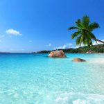 Seychelle Island beach view